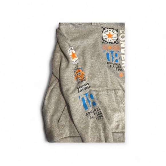 Converse Gray Hoodie with Graphic Print - Picture 3 of 5